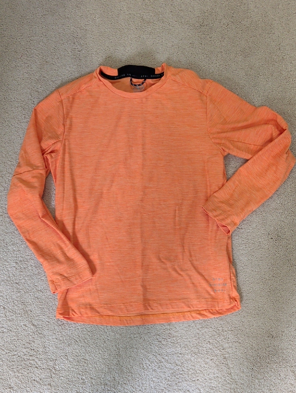 Athletic Works Orange Long Sleeve Tee
